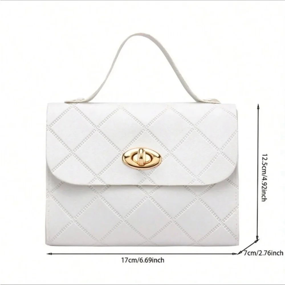 ⚠️Clearance Mini White Embossed Shoulder / Crossbody Bag - Picture 3 of 7